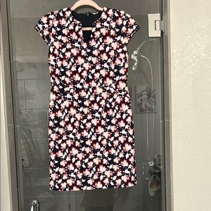 Floral Black and Pink Dress
